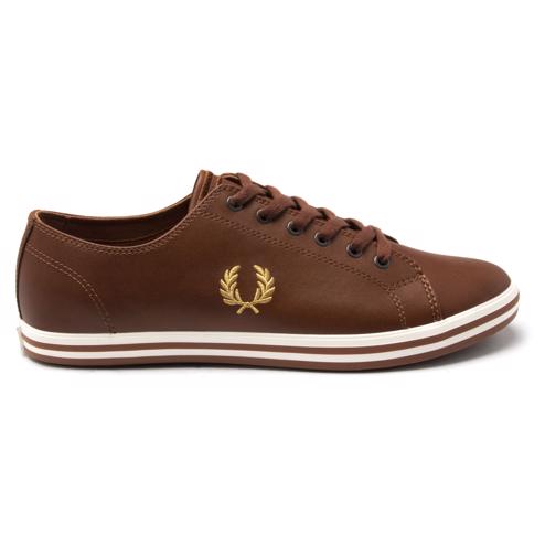 Mens Tan Fred Perry Kingston Leather 
