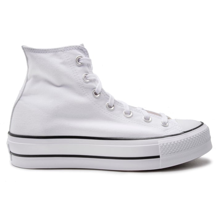 Womens white Converse All Star Lift Hi Trainers | Soletrader